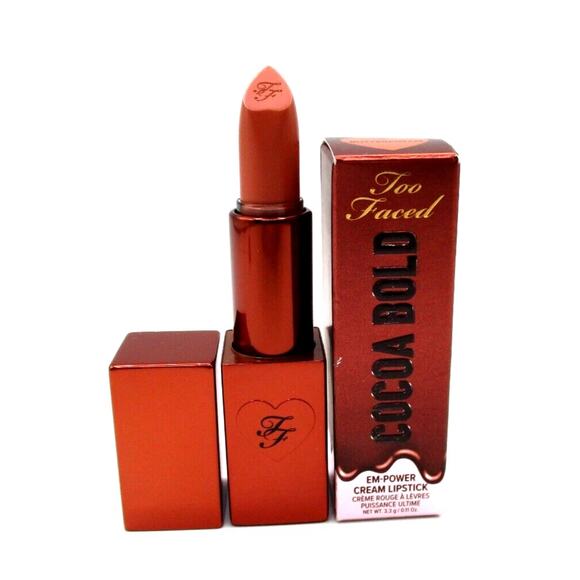 Too Faced Cocoa Bold Lipstick High Pigment Lip Creamy Matte Vegan Cruelty Free - Picture 5 of 7